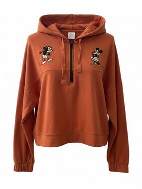 Authentic Disney pullover 3/4 zip hoodie 04-26-04 B